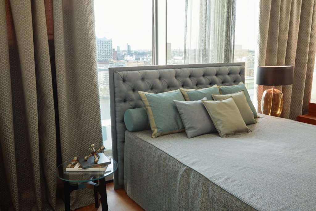 Vorhänge Schlafzimmer, abdunkelnder Stoff, Dekoschals